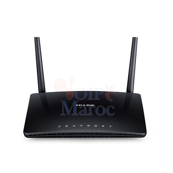 Modem Routeur ADSL2+ Wi-Fi Double Bande AC750 Débit sans Fil Archer D20