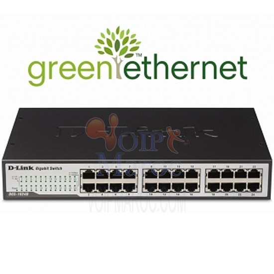 Switch Non Administrable D-LINK 24 ports Gigabit Green Ethernet DGS-1024D/E