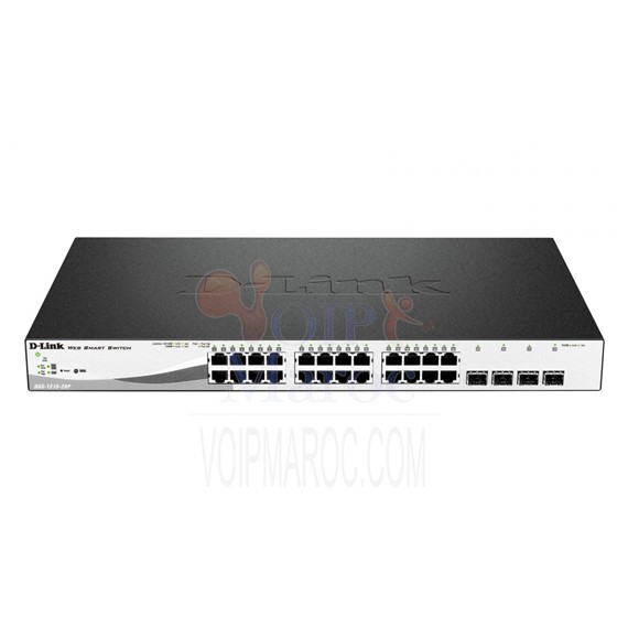 Switch manageable 24 ports Gigabit PoE + 4 ports Combo SFP DGS-1210-28MP