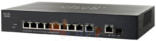 SF302-08PP 8-port 10/100 PoE+ Managed Switch SF302-08PP-K9-EU