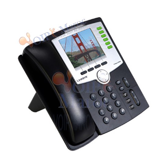 Téléphone VoIP 6 lignes avec 2 ports Ethernet 10/100Base-TX SPA962-EU