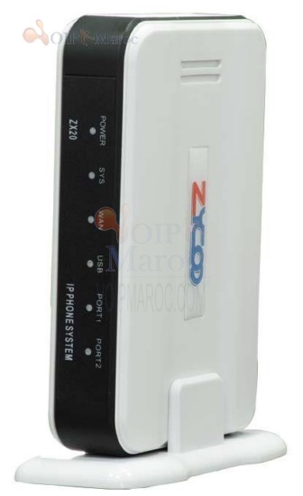 IP PBX avec 1 port FXS et 1 port FXO ZX20-A2